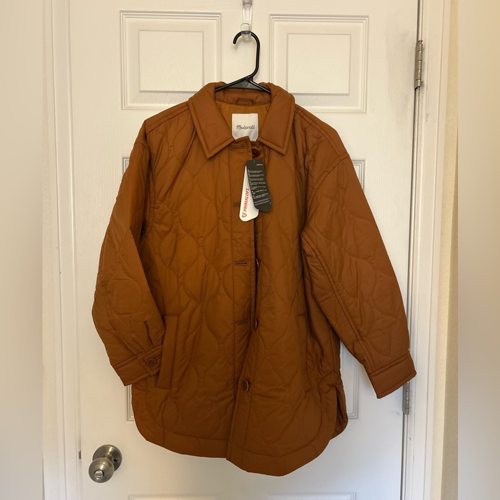 Oversized Madewell Airpuff Shirt-Jacket